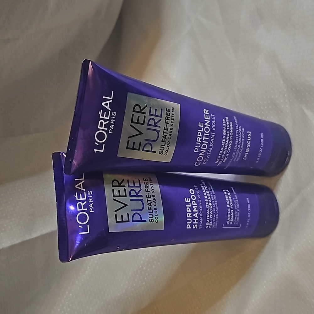 Ever pure purple shampoo and conditioner